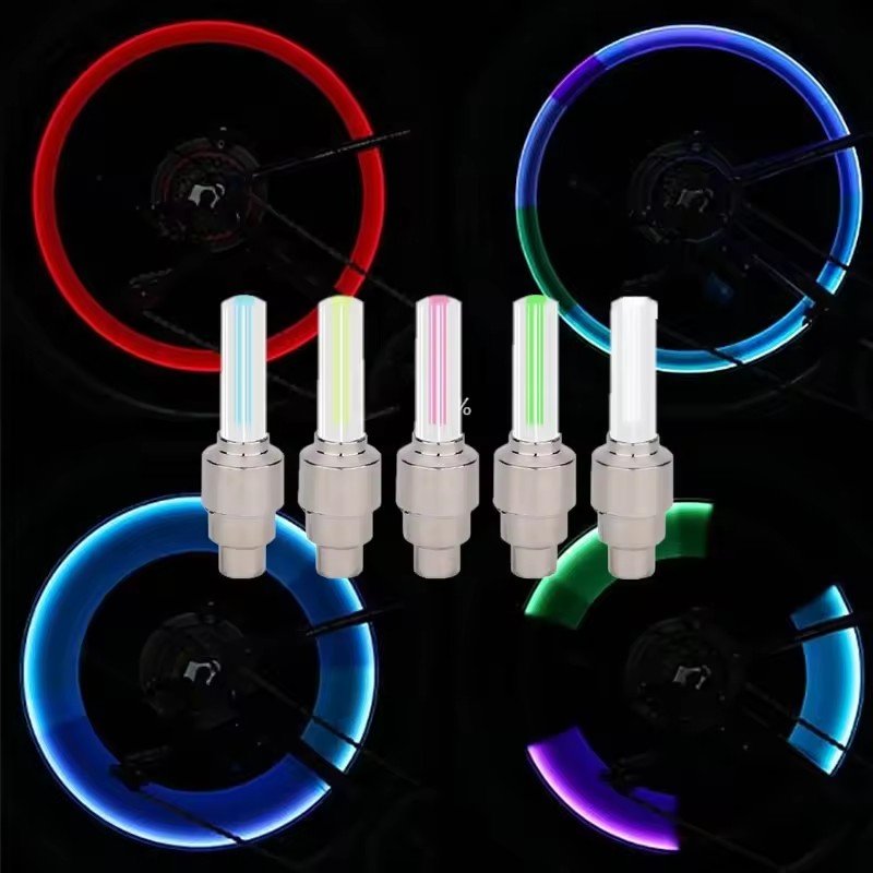 RTSAuto Bicycle Accessories Led Plastic Motorcycle Wheel Light Tire Valve Stem Firefly Wheel Spoke Light For Motorcycle Bike Car