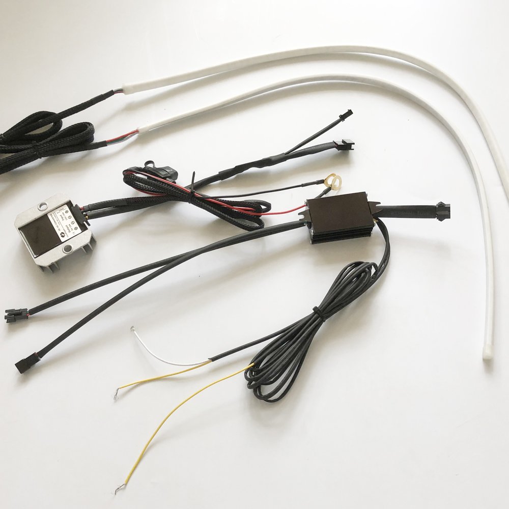 MS-29 SRGBWA one side turn signal the other side still on strips and halos car accessories auto lighting system