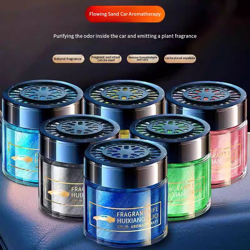 NEW Luxury Portable Mini Hanging Air Freshener Solid Wood Metal Wholesale Car Perfume with Cologne Lavender Ocean Fragrances