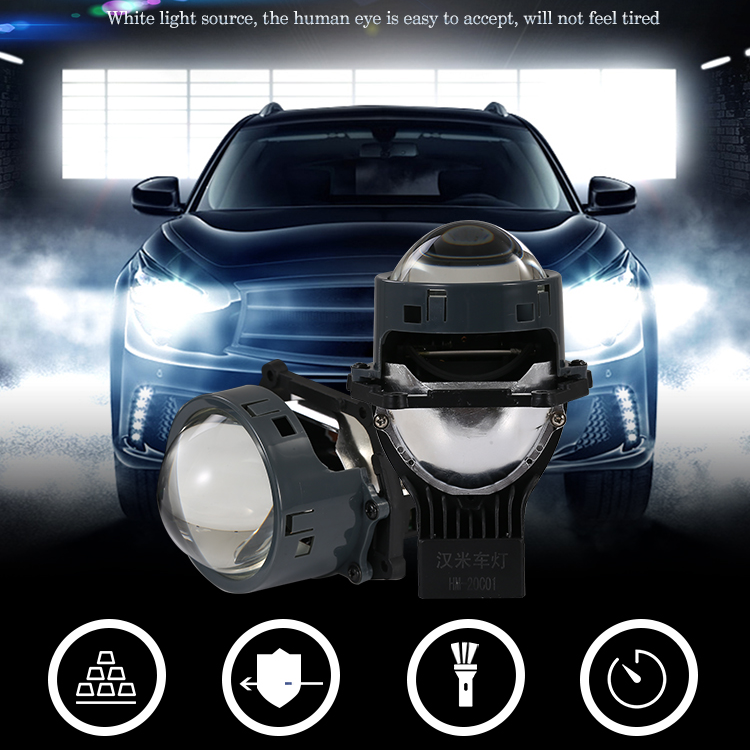 Headlights Car Modification Lights Bi-LED Lens for Universal Type