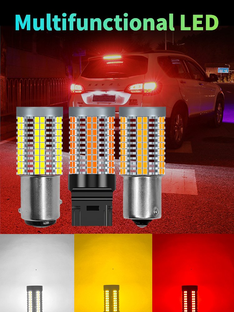 Super Bright 1156 1157 Signal Light H4 H6M LED P15D BA20D Motorcycle Head lamp 22w 126smd others Car led lamp bulb accessories