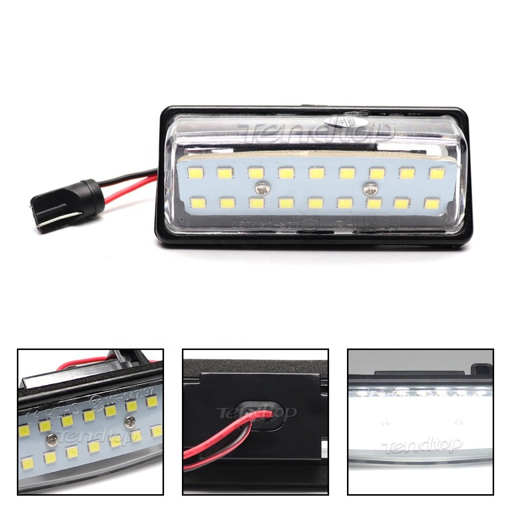 2Pcs White LED License Plate Light For Nissan TEANA J31 J32 Maxima Cefiro Altima Rogue Sentra Error Free Car Number Plate Lamp