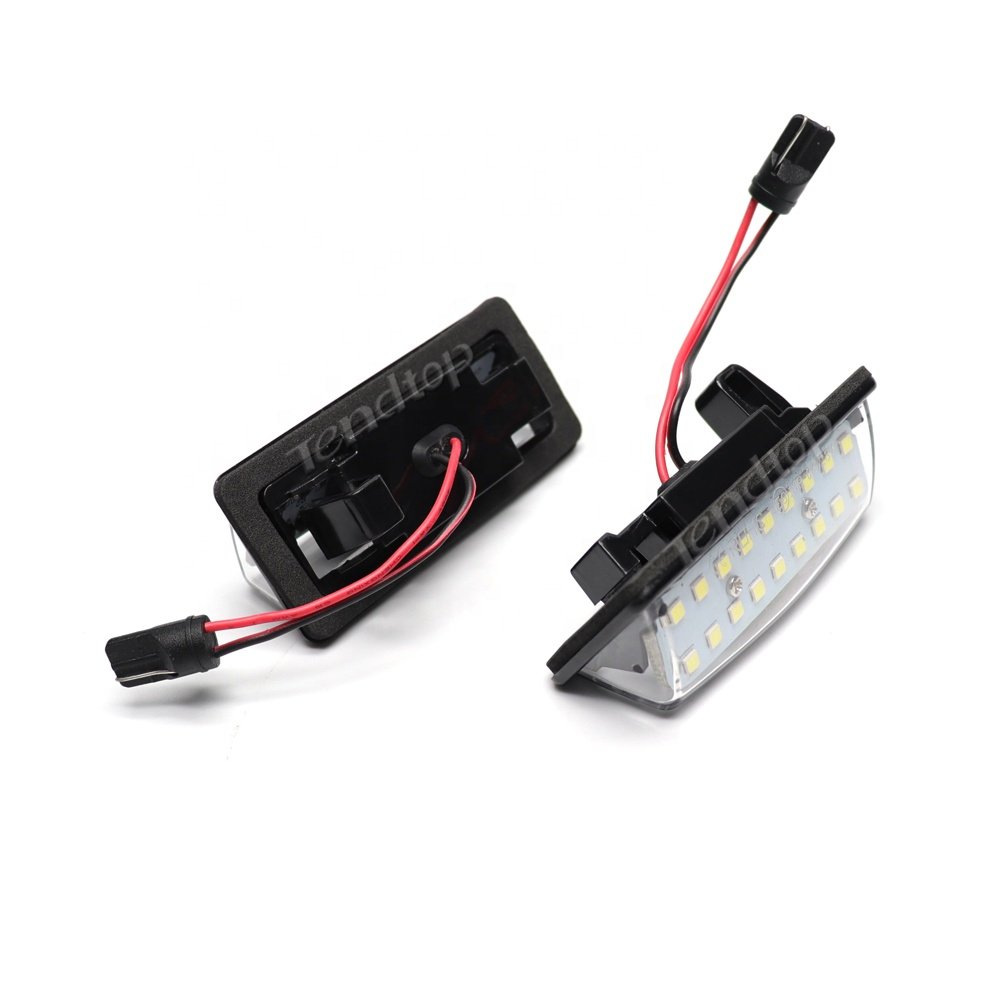 2Pcs White LED License Plate Light For Nissan TEANA J31 J32 Maxima Cefiro Altima Rogue Sentra Error Free Car Number Plate Lamp