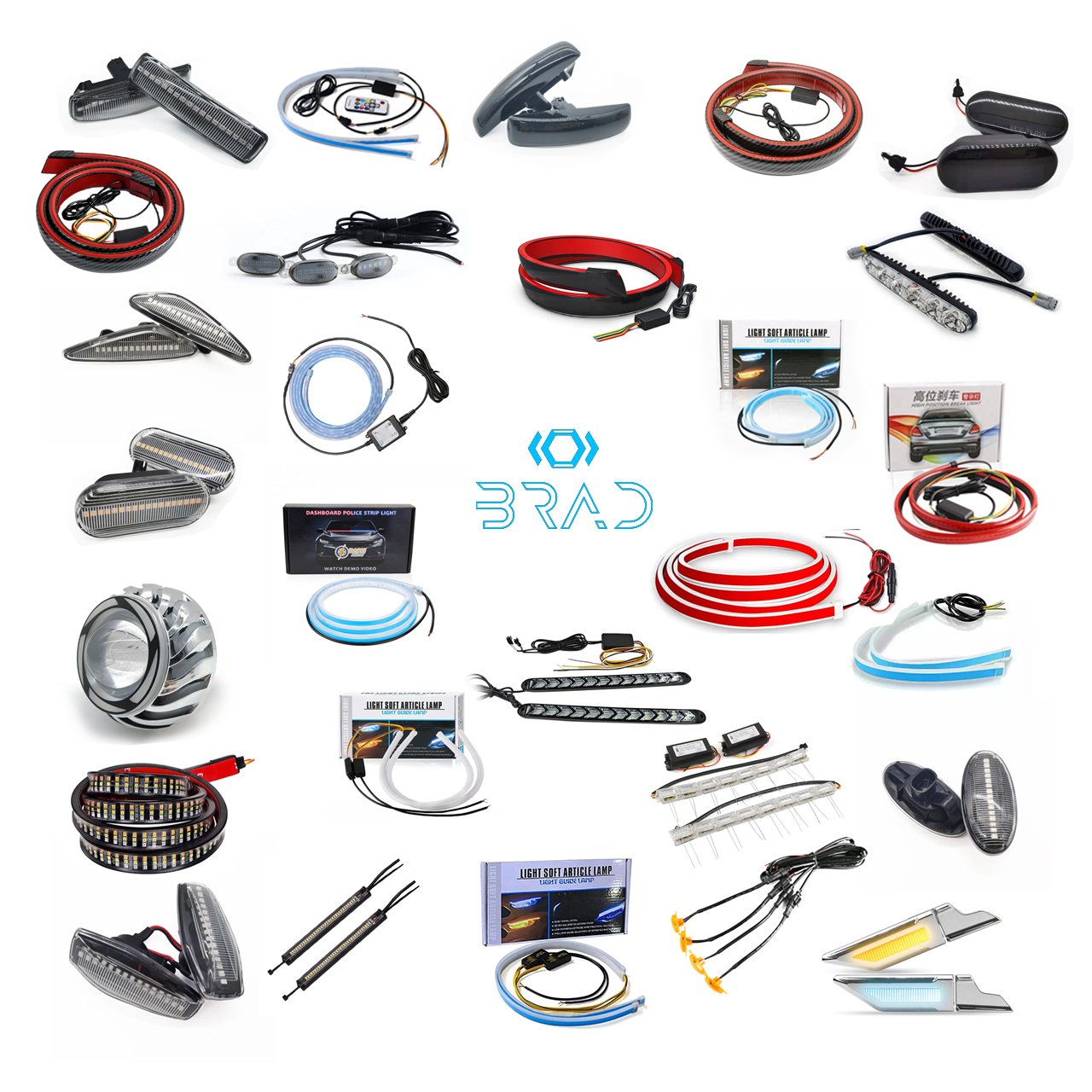 Premium Wholesale LED decorative lights DRL for BMW BENZ VOLVO LAND ROVER AUDI Volkswagen Tesla Ford Jeep Honda