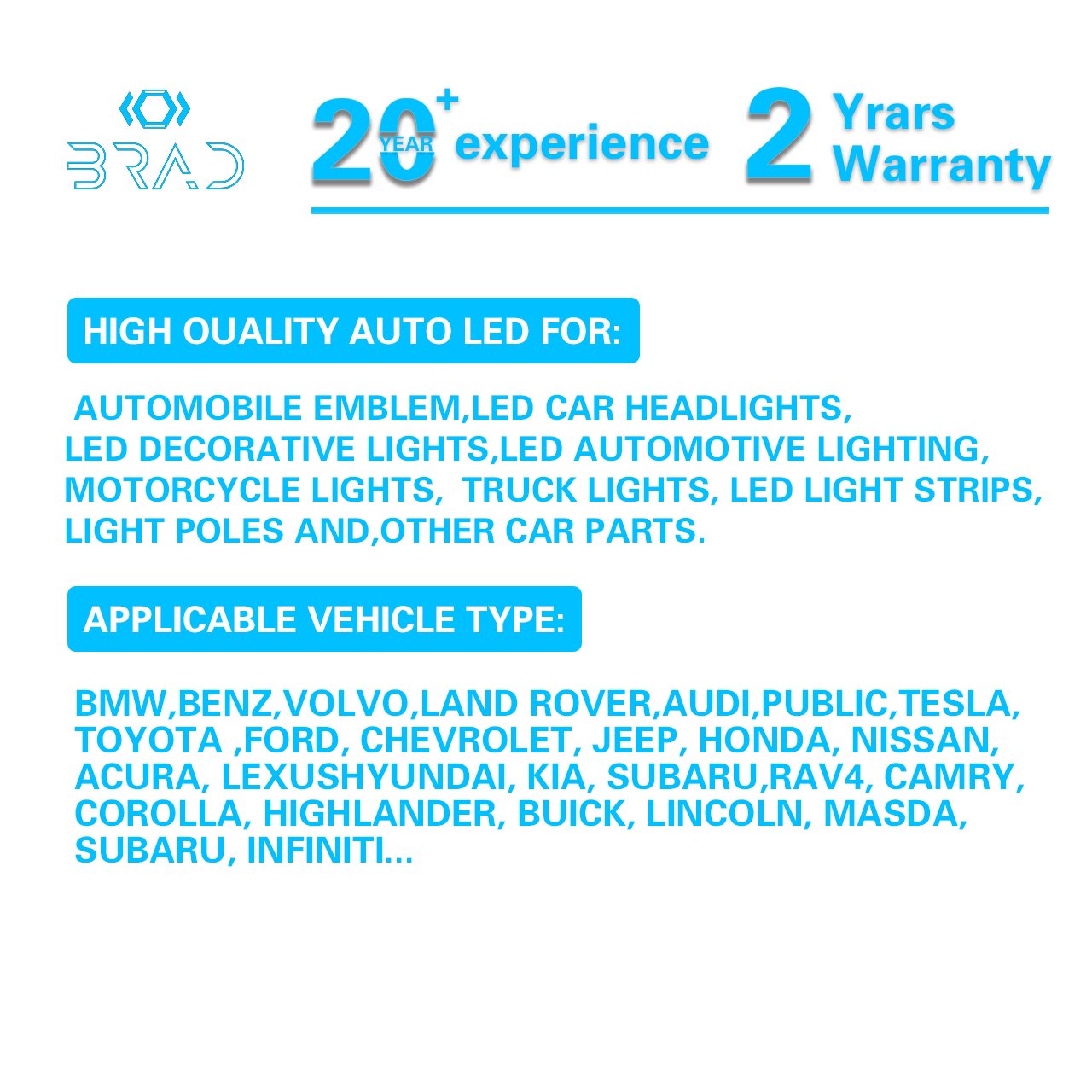 Premium Wholesale LED decorative lights DRL for BMW BENZ VOLVO LAND ROVER AUDI Volkswagen Tesla Ford Jeep Honda