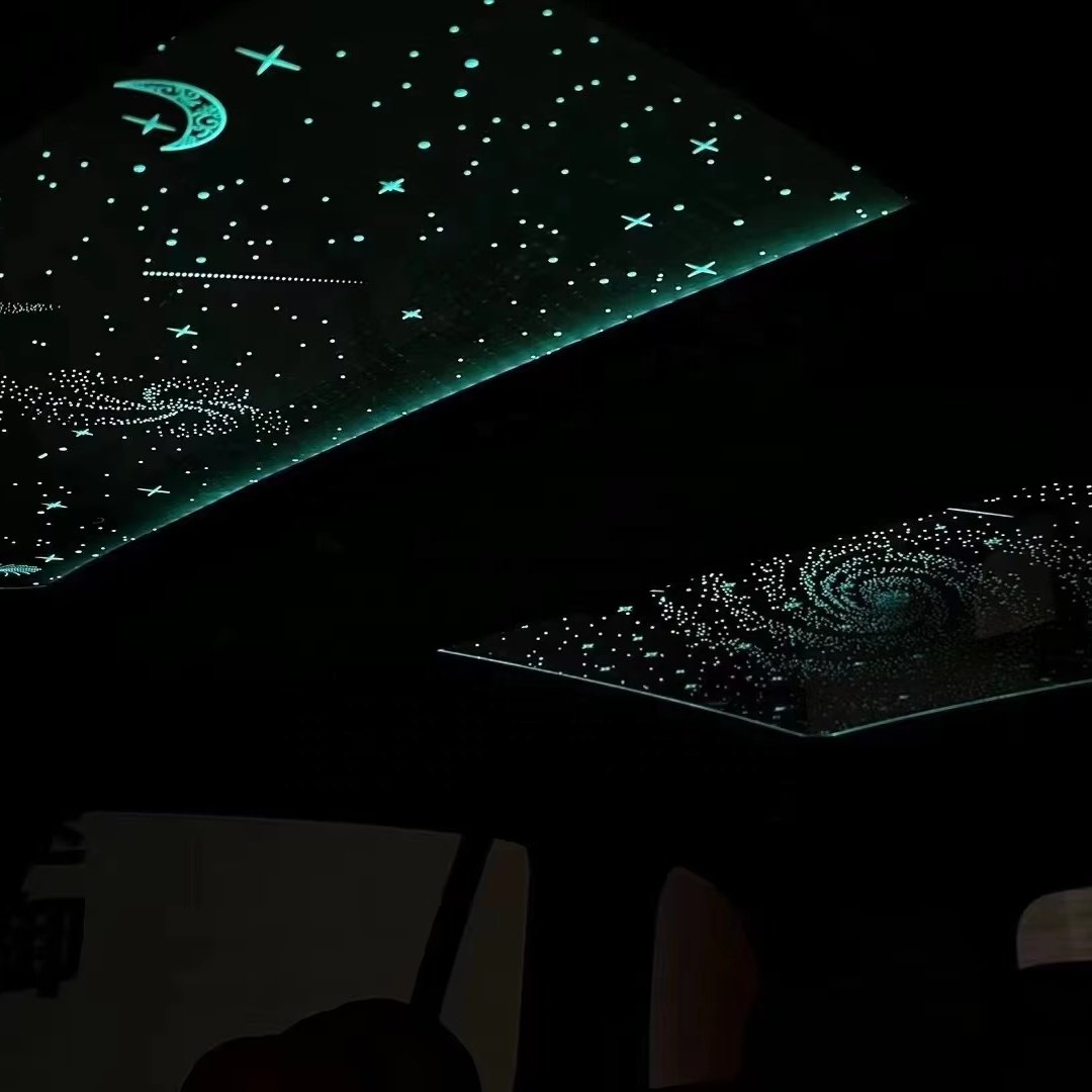 Customizable Pattern Automotive Sunroof Accessories LED Interior Automotive Panoramic Sunroof Automotive Starry Sky Film