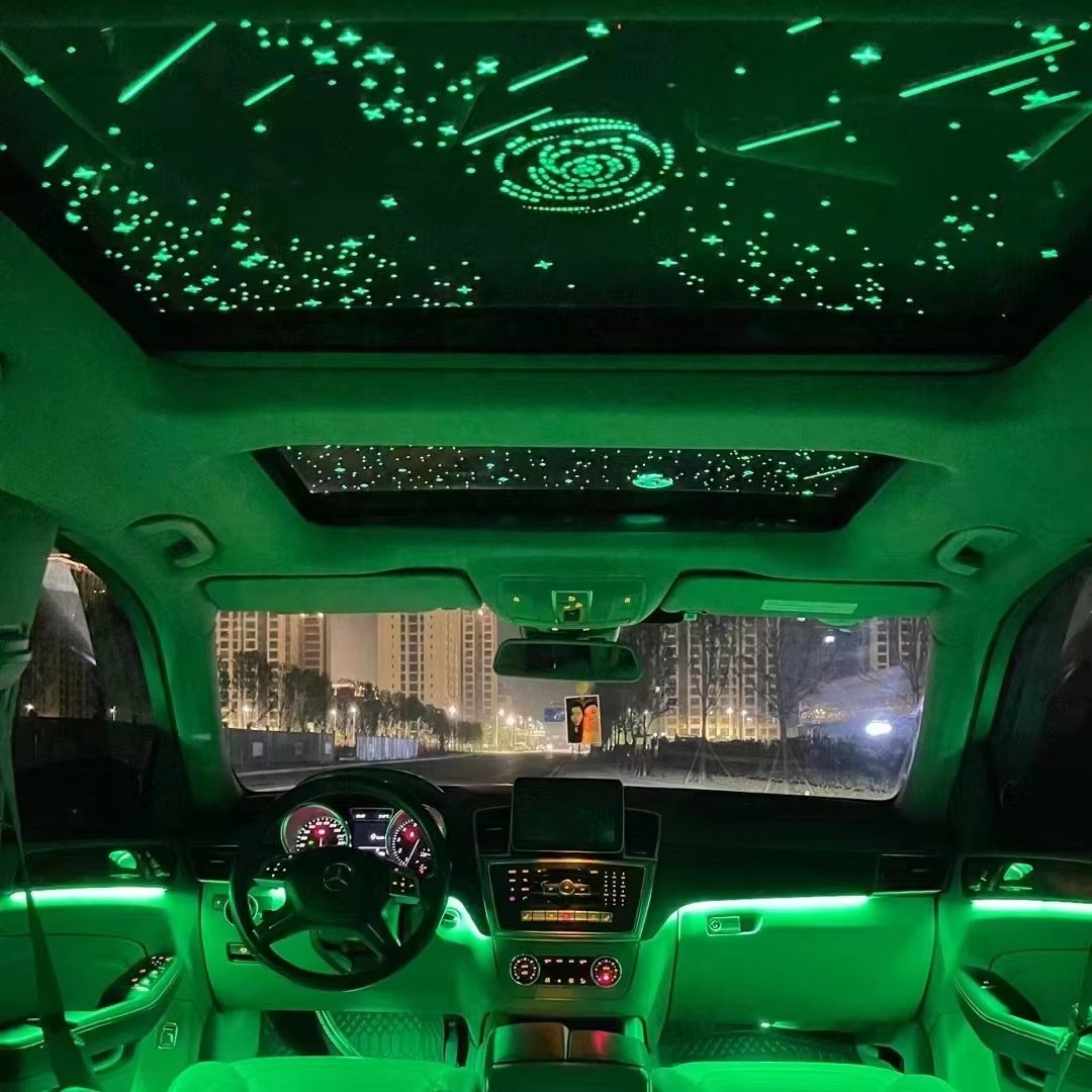 Customizable Pattern Automotive Sunroof Accessories LED Interior Automotive Panoramic Sunroof Automotive Starry Sky Film