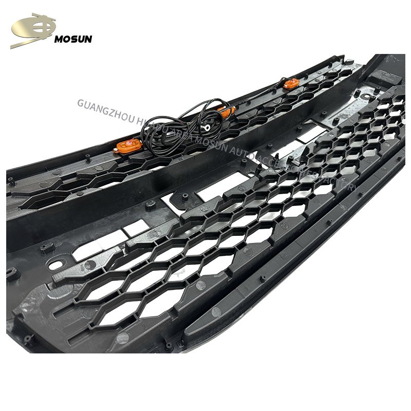 Auto ABS Front Grille Mesh 4x4 Deflector LED light Honeycomb Replacement Bumper Grill For Ford Ranger T9 2022+