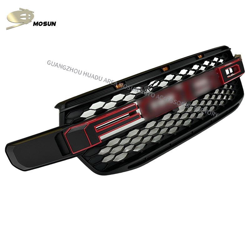 Auto ABS Front Grille Mesh 4x4 Deflector LED light Honeycomb Replacement Bumper Grill For Ford Ranger T9 2022+