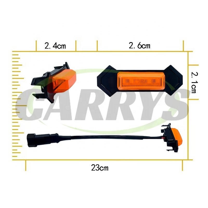 Hot Sale 4Pcs Front Grille Yellow LED Lamp Running Lights For Car Truck SUV
