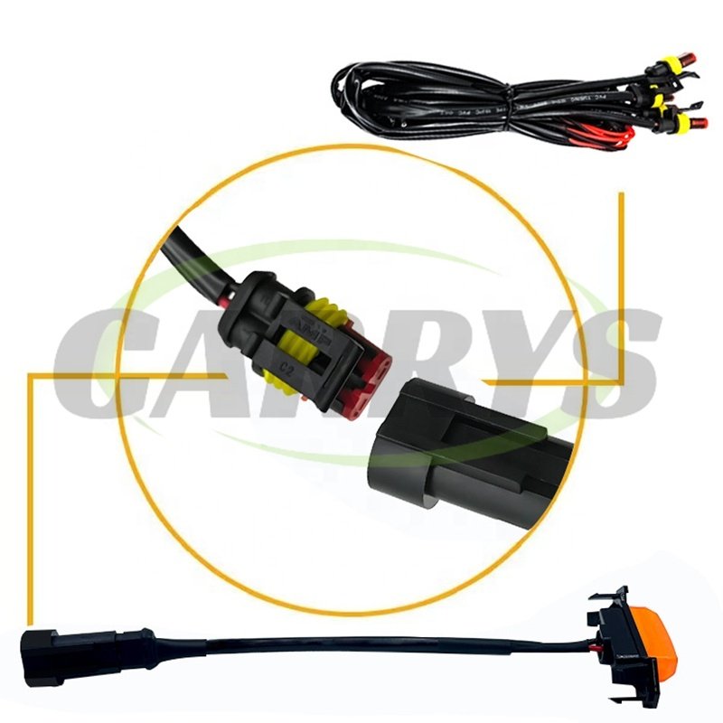 Hot Sale 4Pcs Front Grille Yellow LED Lamp Running Lights For Car Truck SUV