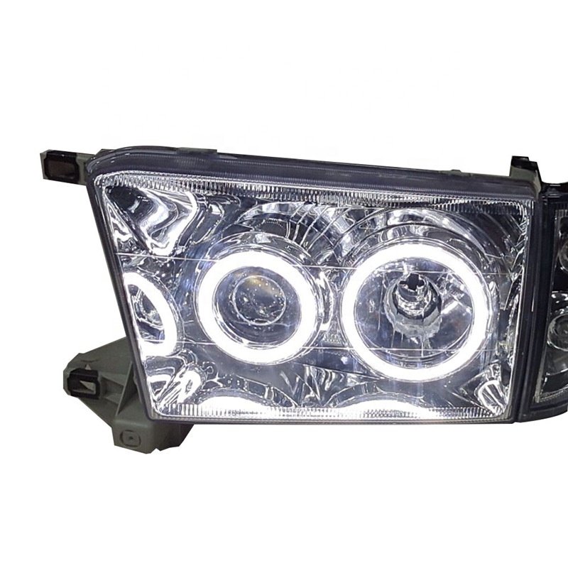 Front head light lamp Angel Eyes headlight drl for toyota Hilux SURF 1995 - 2002 Headlamp Assembly