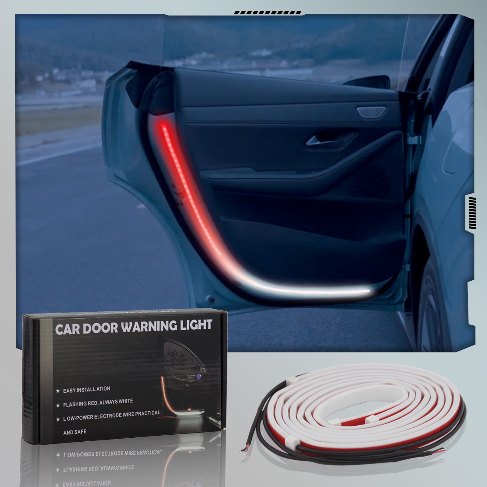 others car light accessories welcome bar strobe LED bar door opening led warning light ambient lighting car