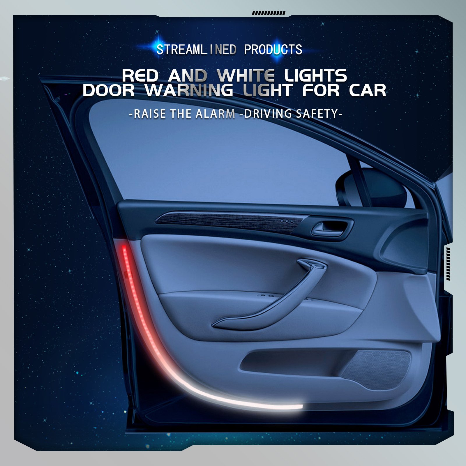others car light accessories welcome bar strobe LED bar door opening led warning light ambient lighting car