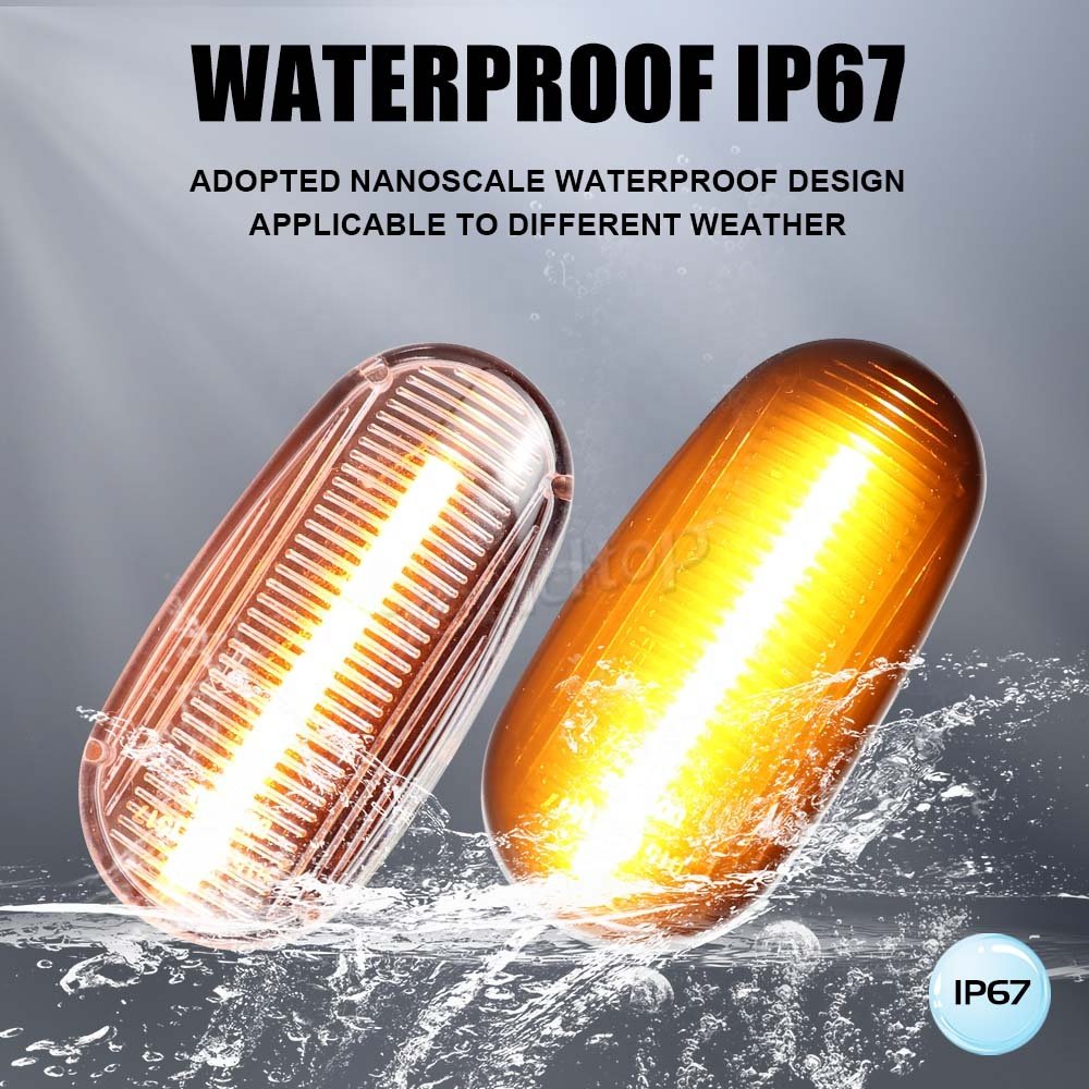 High brightness Dynamic LED Side Marker Lights For Alfa Romeo 147 Mito 955 GT 937 Fiat Bravo Signal Flash indicator Blinker Lamp