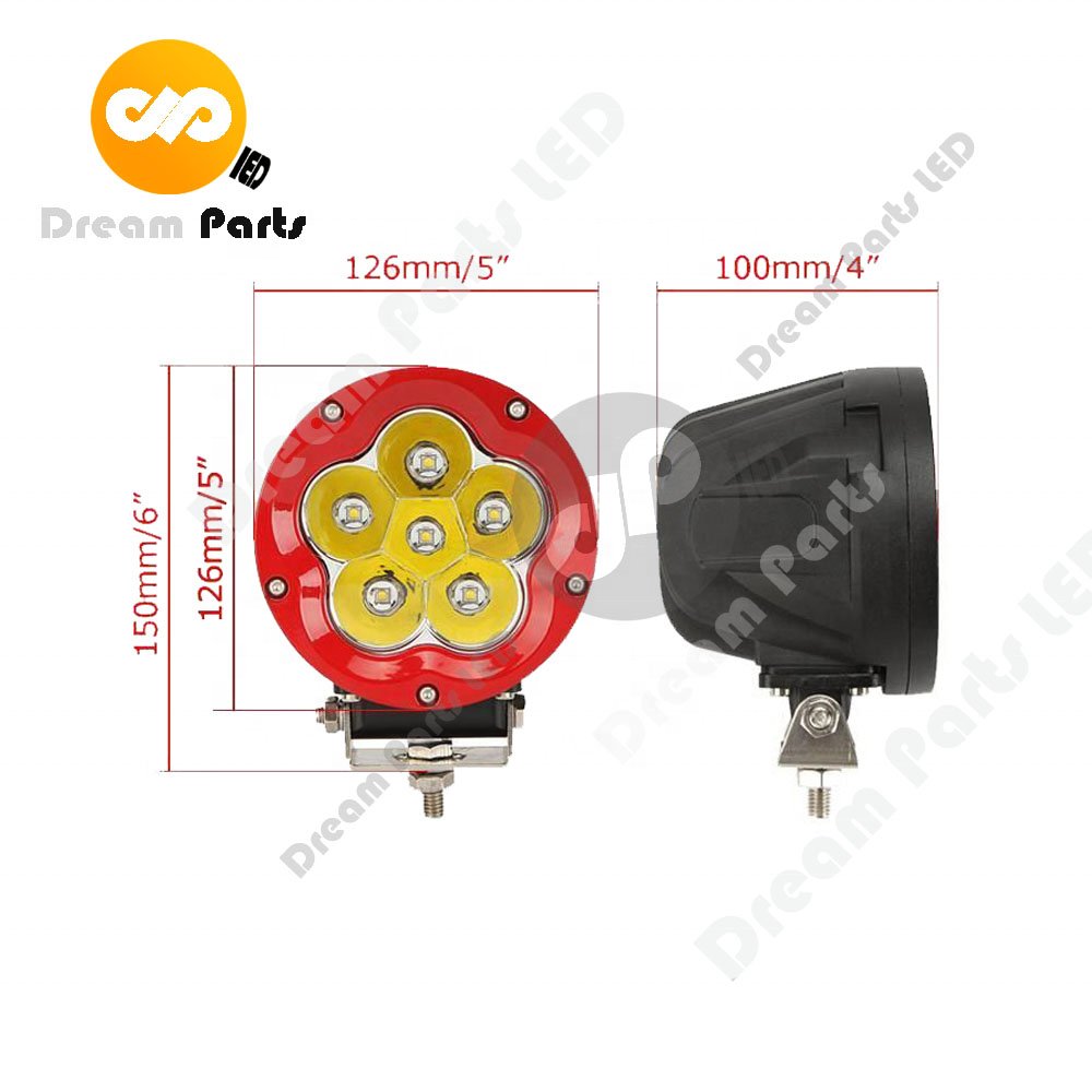 Best 60w Led Offroad Driving Light For Truck Boat 5inch Led Head Light 6000k Fog lamp 12v 24v with Other Car Light Accessories