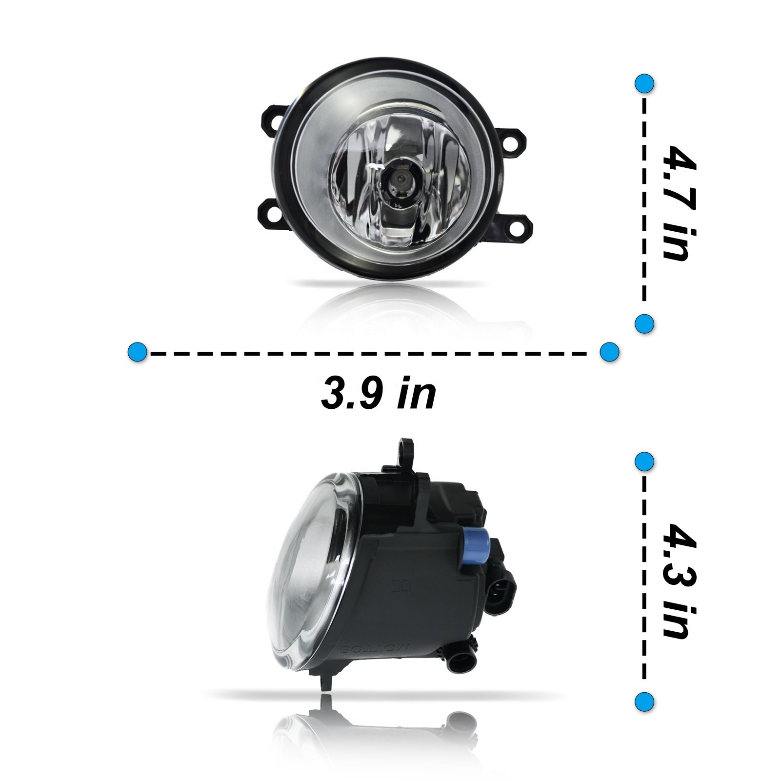Fog light Driver Passenger factory type daytime running light Car accessories for Toyota Corolla 2009-2013