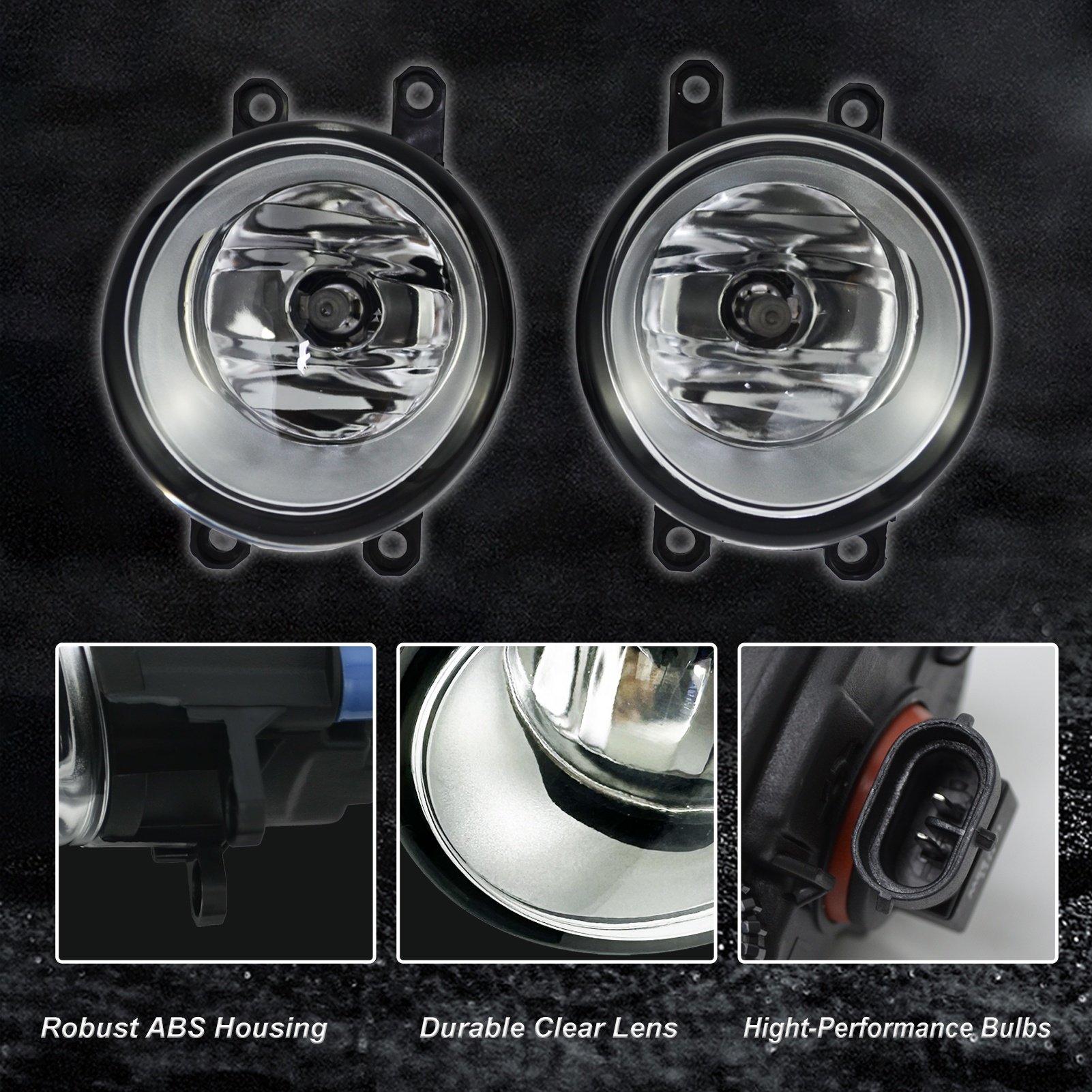 Fog light Driver Passenger factory type daytime running light Car accessories for Toyota Corolla 2009-2013