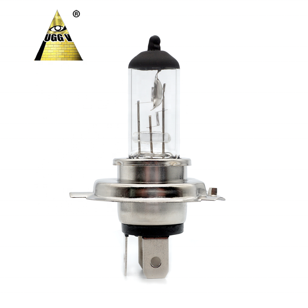 UGGV H4 Halogen Bulb 3000K Car Headlight Bulb Ce 12V Auto Lighting System Xenon Bulb 100W DC12V55W Yellow Universal Cars 150 360