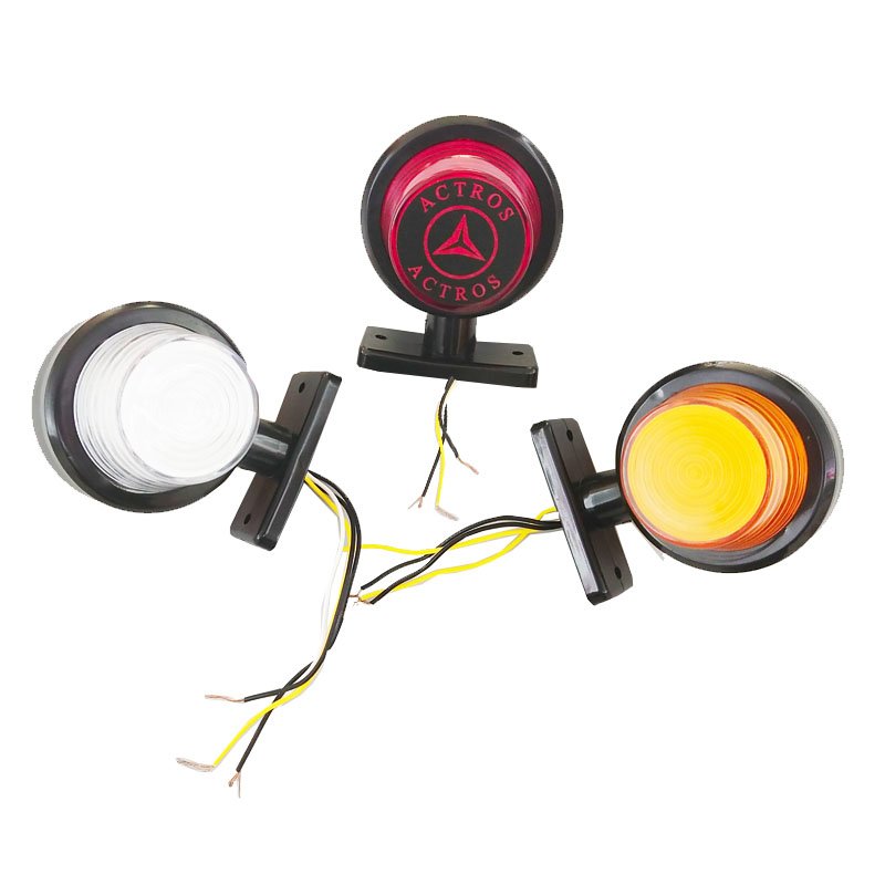 12V/24V Double-Sided LED Waist Light for Trucks Wheel & Trailer Compartment Side & Letter Lights in Small Colors Car Accessories