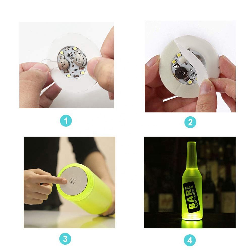 Tequila Bottle Lights Service Drink Decorations Cocktail Bar Coasters Bartender Mat Liquor Accessories Porta Sombreros Vaqueros