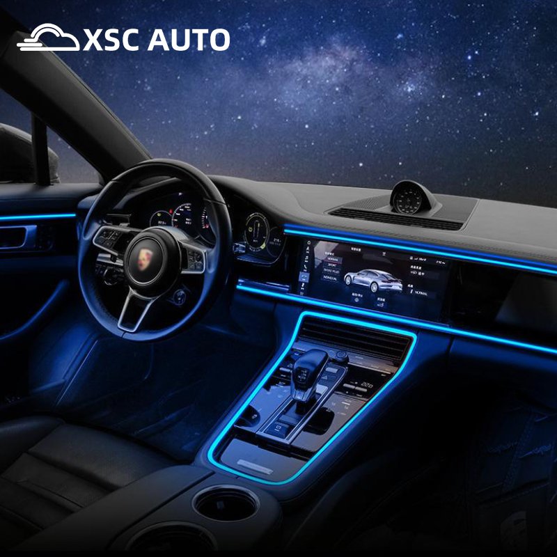 Acrylic RGB LED Ambient Light Car Car LED with Wireless APP and Remote Control and Universal Car Dynamic Chasing