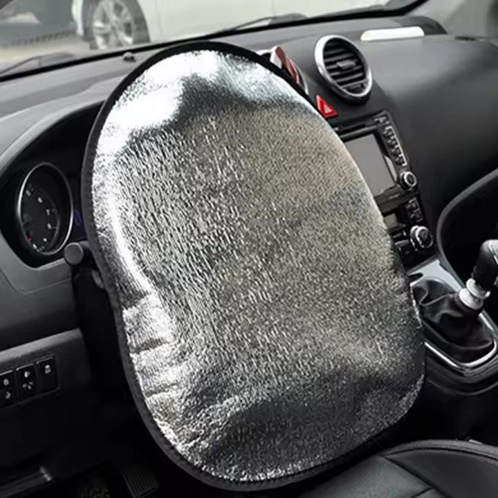 RTS Factory Car Steering Wheel Sunshade Summer Sun Block Car Interior Accessories Car Sunshade