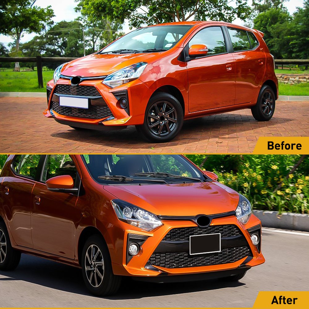 1 set new car LED fog lights for toyota AGYA 2021 2022 car halogen headlights daytime running lights car accessories