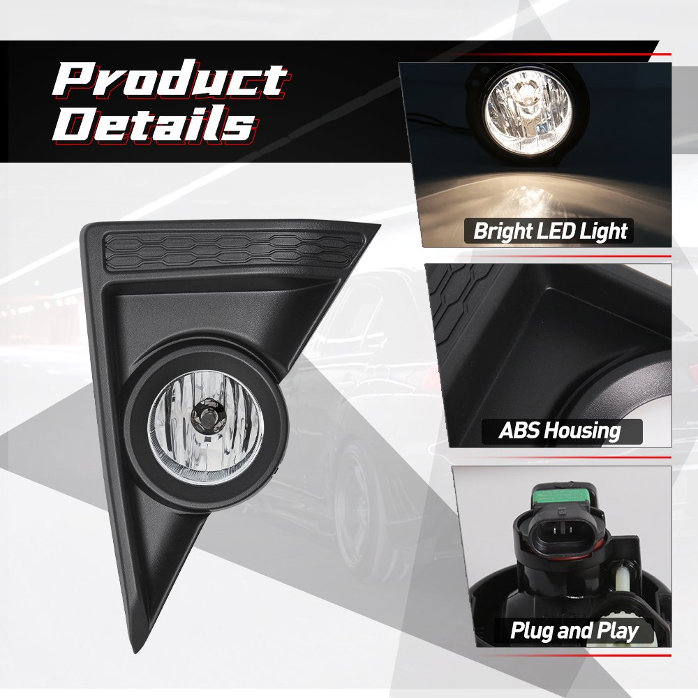 1 set new car LED fog lights for toyota AGYA 2021 2022 car halogen headlights daytime running lights car accessories
