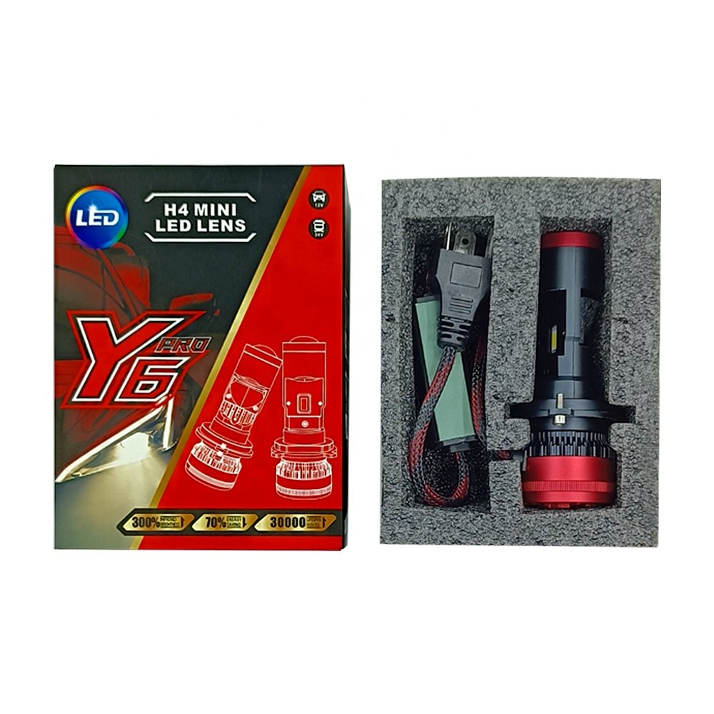 High Power Y6PRO Y6 Y7 LED headlight 40W 80W 50W 100W 30000lm Canbus auto H4 Lens Projector others car light accessories