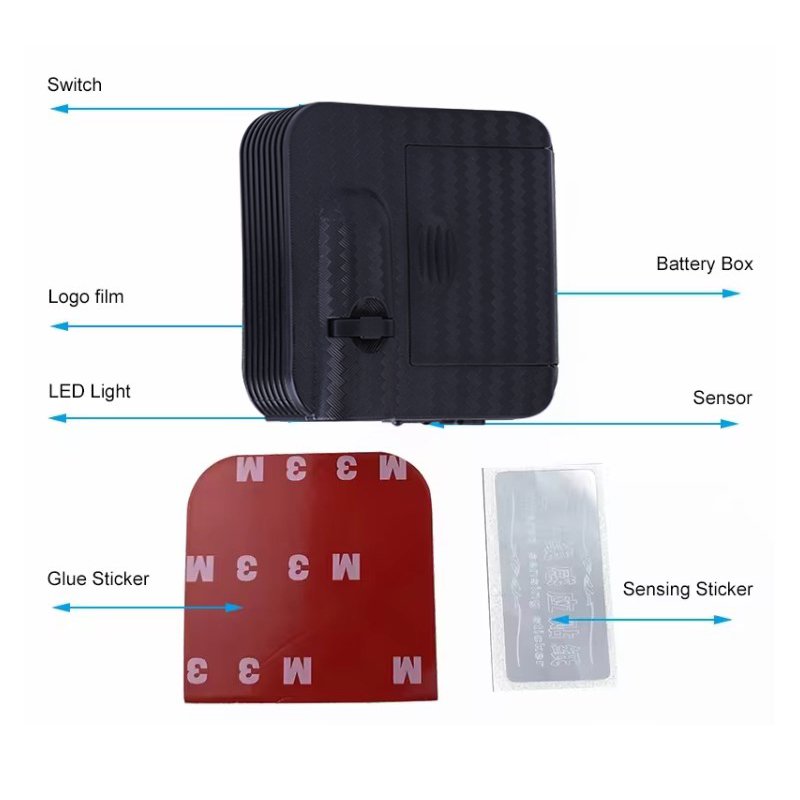 A60 Wireless LED Logo Light Car Door Ghost Shadow Projector Welcome Lamp For All Cars Other Car Light Accessories