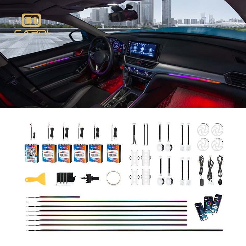 Vehicle Accessories Auto Interior Atmosphere Interior Lighting LED Car Selling Car Headlights Inter door Ambient Lights Kit