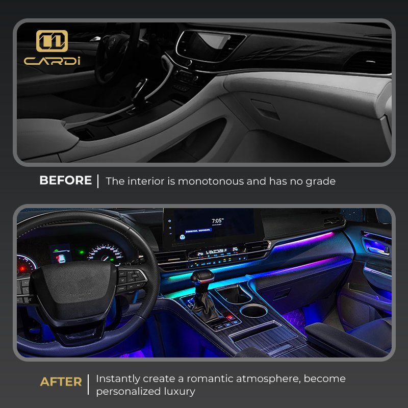 Vehicle Accessories Auto Interior Atmosphere Interior Lighting LED Car Selling Car Headlights Inter door Ambient Lights Kit
