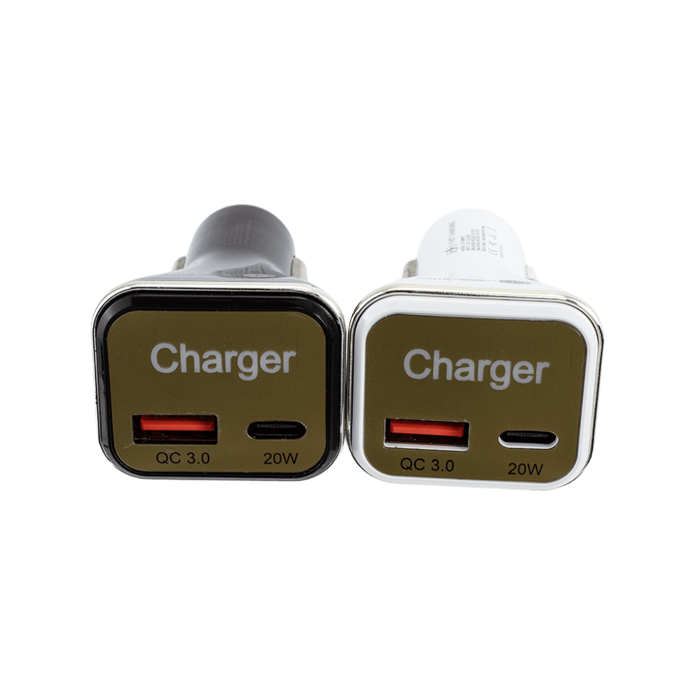 Rectangle Car Charger PD 20 W Quick Charger QC 3.0 Car Charger For Mobile Phone