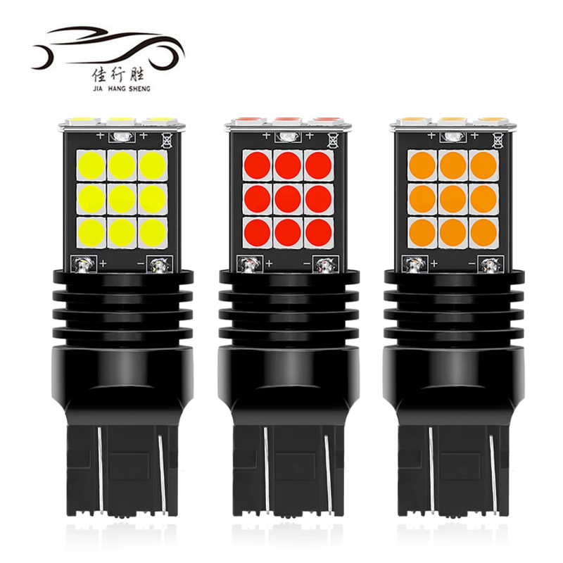 Driving Lights 1156 1157 T20 T25 3030 24SMD Light Bulb Flash Led Reverse Light 7740 7443 Car Accessoires Voitures Tail Lamp