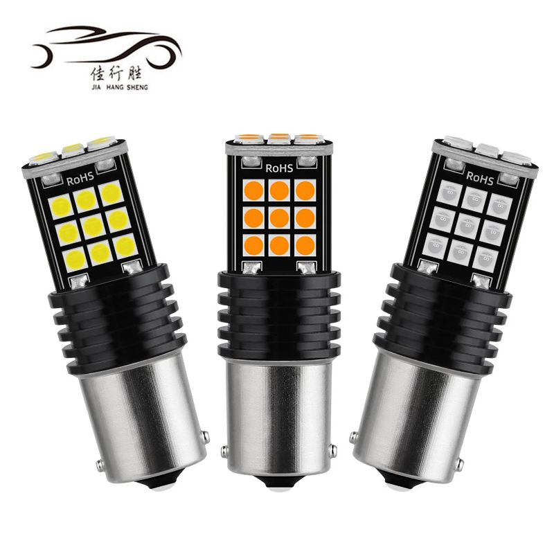 Driving Lights 1156 1157 T20 T25 3030 24SMD Light Bulb Flash Led Reverse Light 7740 7443 Car Accessoires Voitures Tail Lamp