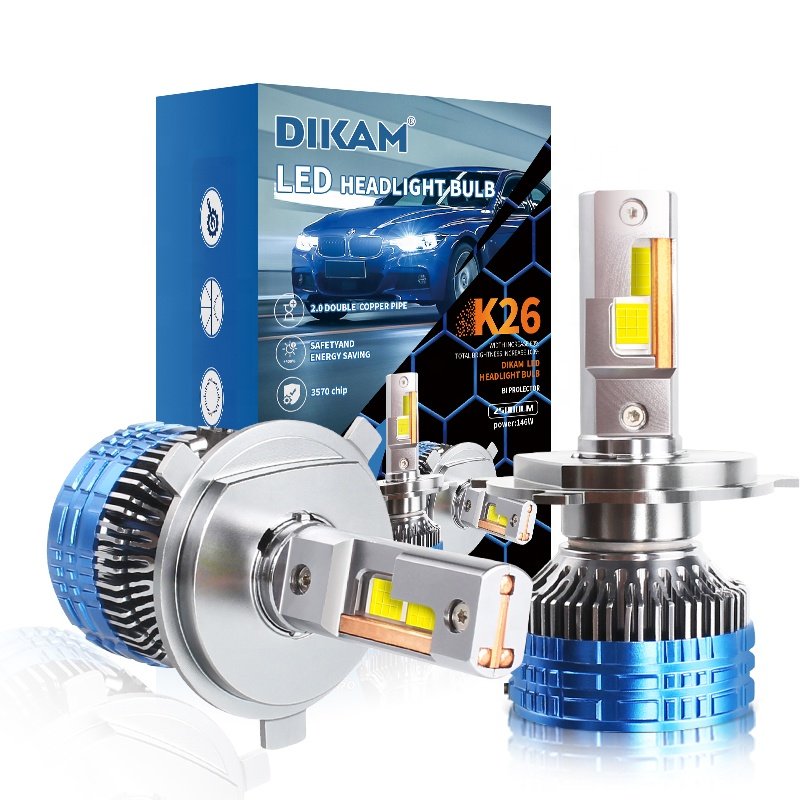 DIKAM de coche de alta powerencia de 175W H11 H7 9006 Canbus 360 Kit de focos de luces 9005 H4 Faros delanteros Led 13000Lm