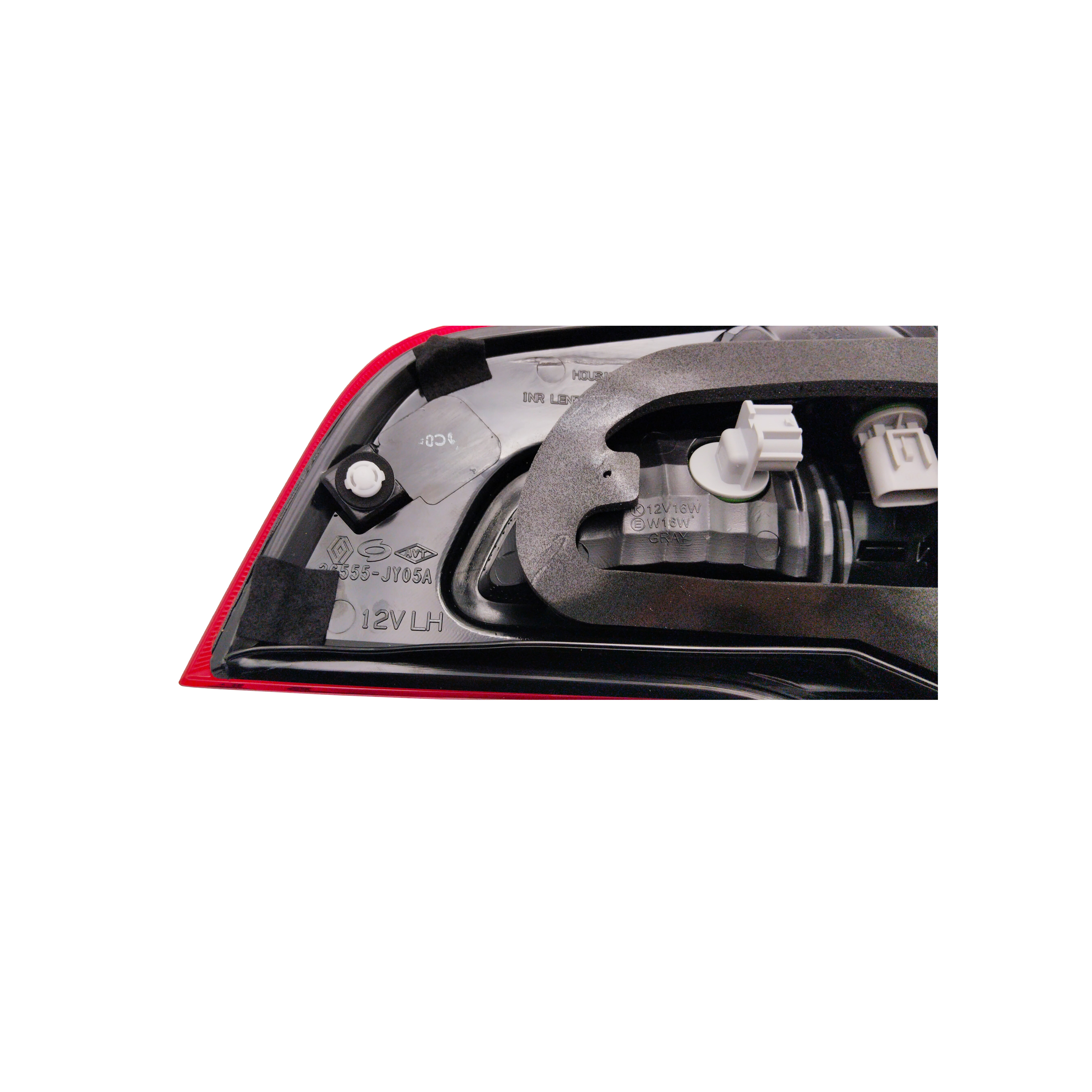 PASSENGERS SIDE REAR INNER TAIL LIGHT 26555JY05A.KoleosQM5.For Renault's Koleos .LAMP REAR COMBINATION INSIDE.LH.Renault Parts.