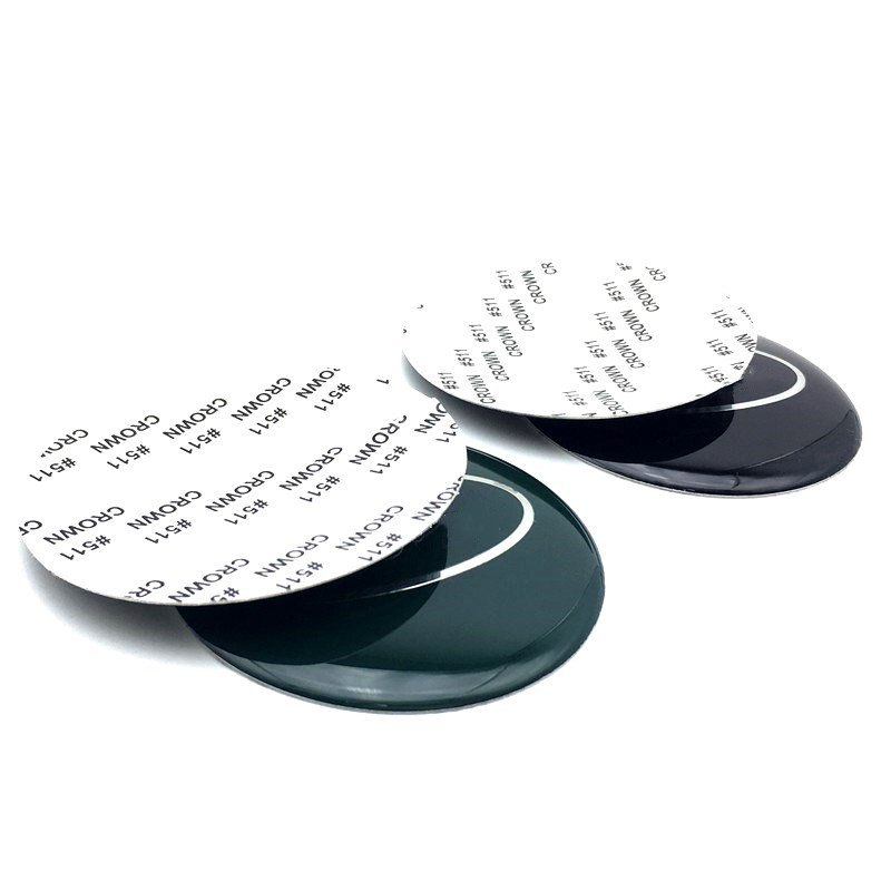 65MM Light Blue Black 3D Epoxy badge For mercedes audi Decorative wheel center caps for Sticker Styling Accessories