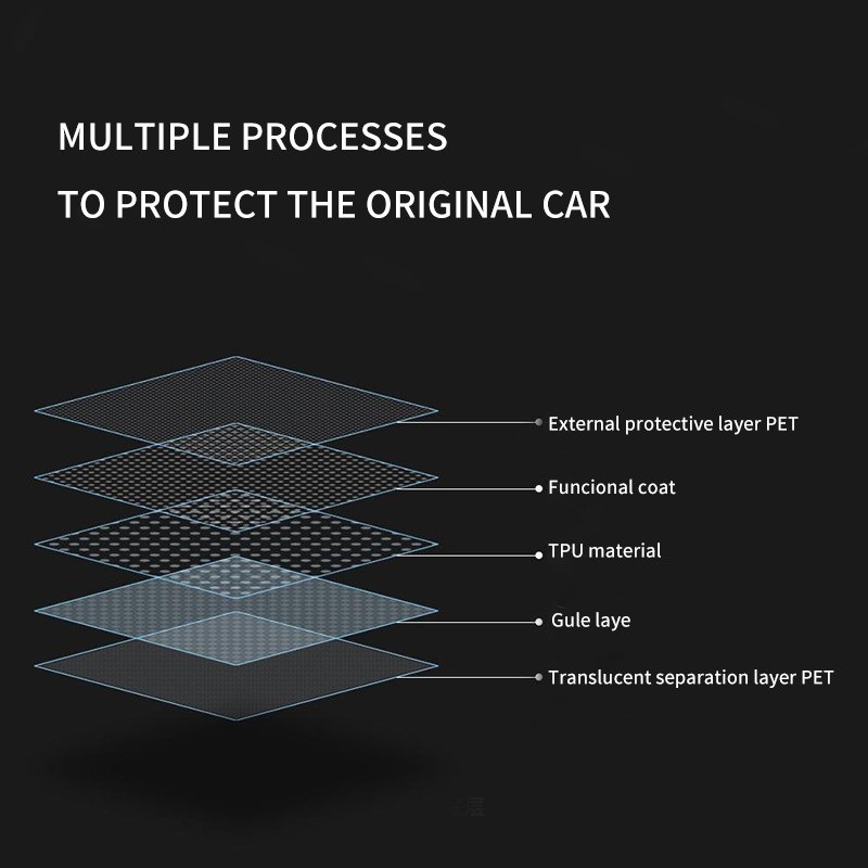 Auto Headlight Protection Film Lamp Protective Films TPH Light Black Uv Protection With High Quality