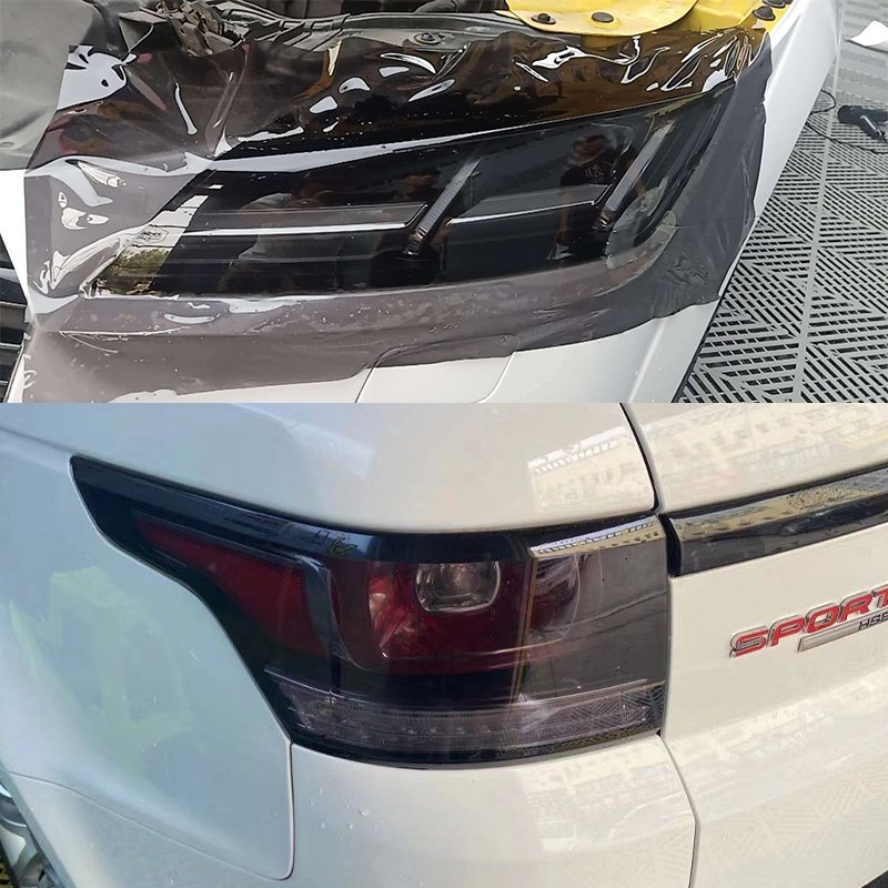Auto Headlight Protection Film Lamp Protective Films TPH Light Black Uv Protection With High Quality