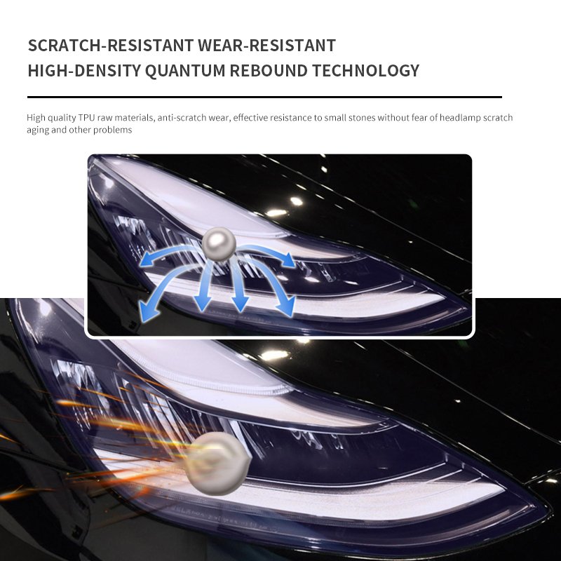 Auto Headlight Protection Film Lamp Protective Films TPH Light Black Uv Protection With High Quality
