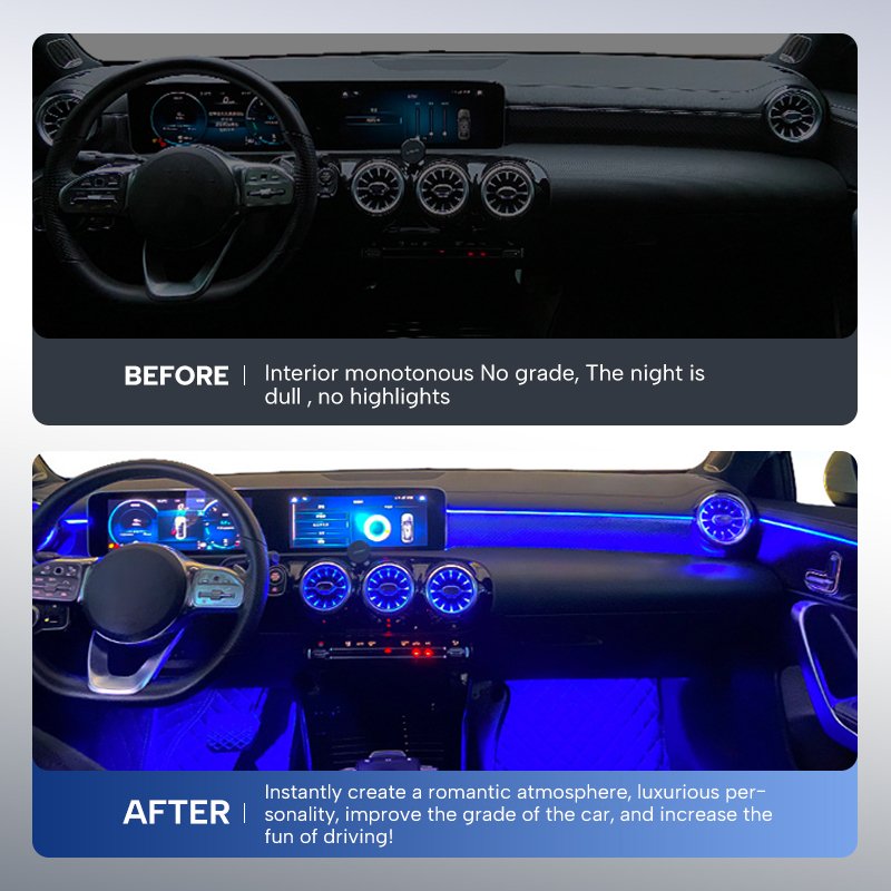 The latest Auto ambient light for Mercedes GLA/B Class atmosphere running light modification door light for vehicles
