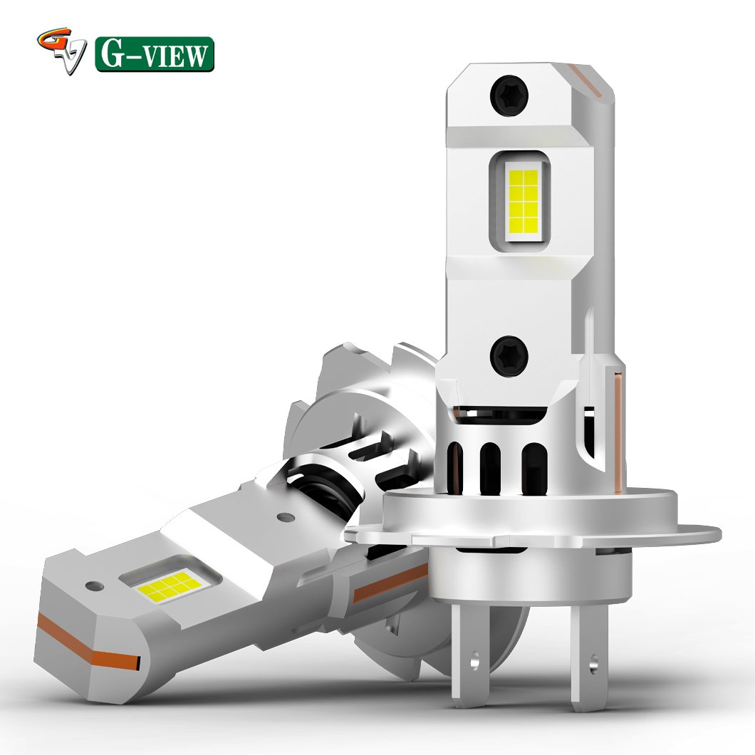 Gview GMX Mini Size With Intelligent Turbo Fan High Lumens 30 Watts H7 Led Headlights 6500K Cool White Led Headlamp Light Bulb