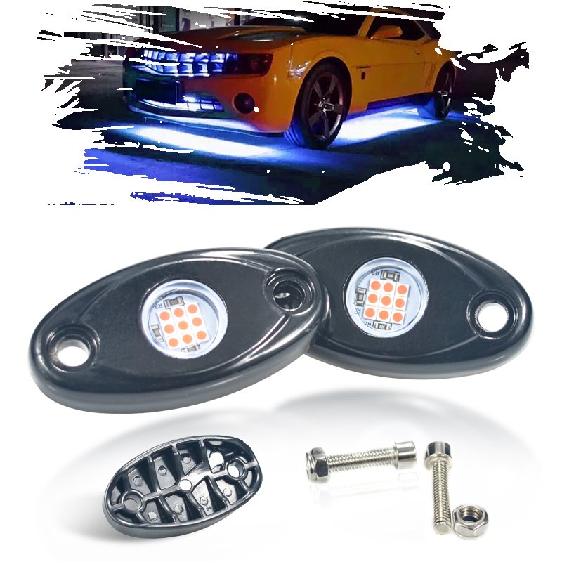 car neon light under Tube Underglow Light Glow System Neon Light for car accessories lamp atmosphere led bar 9chip
