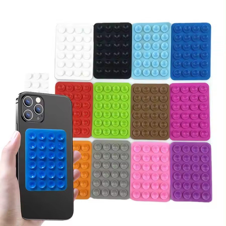 Cheap price Suction Cup Wall Stand Mat Multifunctional Silicone Square Phone Double-Sided Case Anti-Slip Holder Mount Sucker Pad