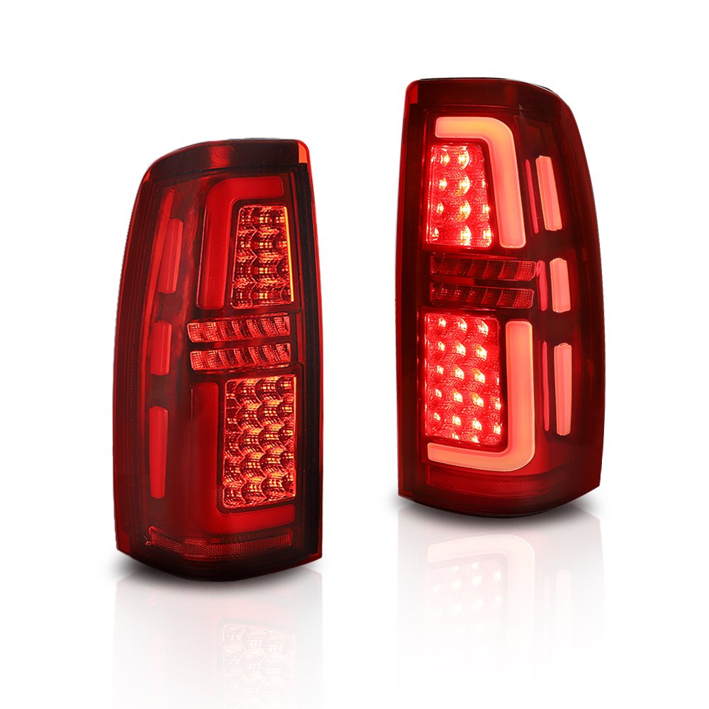 Red Pickup GMC Led Taillights for Chevy Silverado1999-2006 Rear Brake Tail Lights 30 12V 1 Years / 1999-2002 Silverado 001
