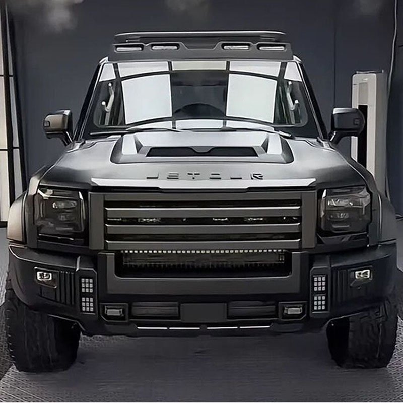 Upgrade black knight-front grille body kit t2 jetour accessories for jetour traveller t2