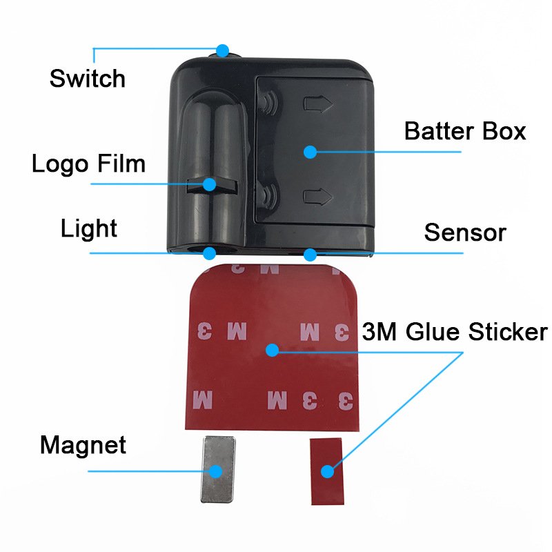 Auto Wireless LED Door Welcome Lamp Projector Light with Car Door Shadow and Logo 9 Watts New Model Alloy Material