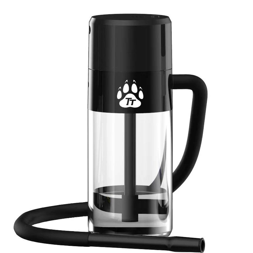 Car Portable Electric Hookah Shisha Cup Set Light Up Led Water Bottle Plastic Car Smoking Cup Hookah